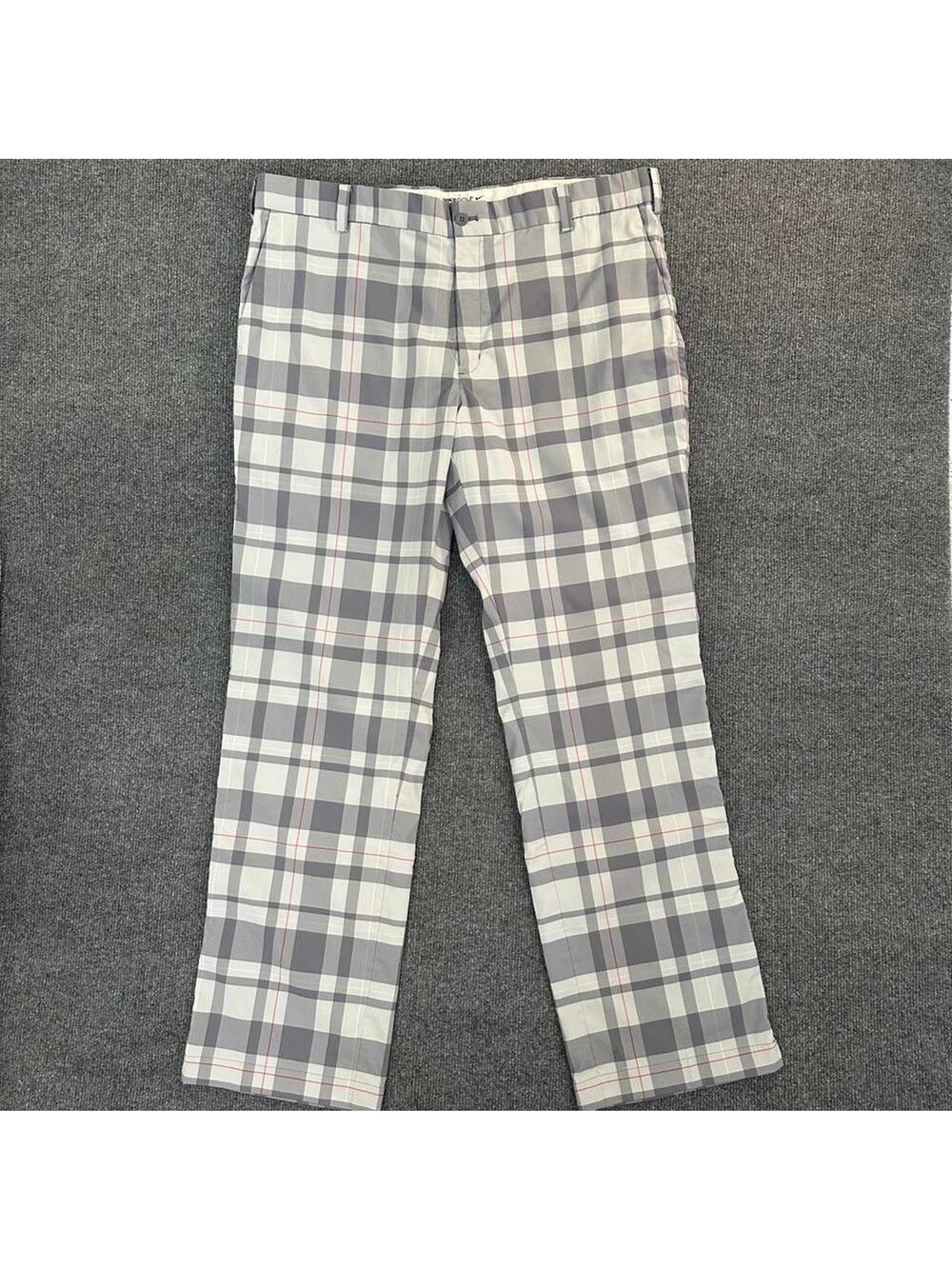 Nike Golf Men’s Tour Performance Dri-Fit Pants Classic Retro Plaid Trouser 38x32
